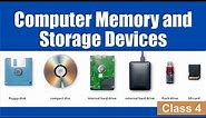 Computer Memory and Storage Devices | Class 4