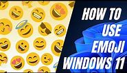 How to use the emoji menu on a Windows 11/10 PC! (secret keyboard shortcut)