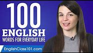 100 English Words for Everyday Life - Basic Vocabulary #5