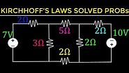 17 - Kirchhoff's Current and Voltage Laws (Solved Examples)