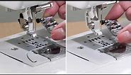 Brother sewing machines - Replacing the presser foot