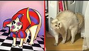 The Amazing Digital Circus Cat and Dog Version | Cat Memes