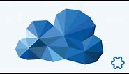 Cloud Logo Design illustrator Tutorial / Polygon Logo / Low Poly Logo / Simple Logo Design