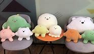 REFAHB 15.7 inch Cute Octopus Plush Stuffed Animal Body Pillow Fat Cartoon Cylindrical Body Pillows for Kids, Super Soft Hugging Toy Gifts for Bedding, Kids Sleeping Nap Kawaii Pillow