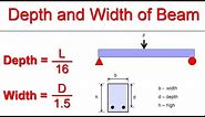 How to find Depth and Width of a Beam