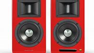 Edifier Airpulse A100 Red Hi-Res Audio Bluetooth Bookshelf Speakers (Pair) - APA100RD
