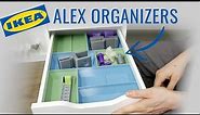 Custom 3D printed IKEA Alex organizers!