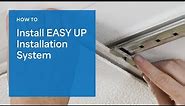 Install Ceiling Tiles Or Planks With EASY UP Track And Clip System