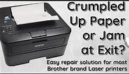 How To Fix Crumpled Paper Jam Issue on BROTHER Laser Printer