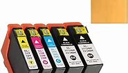 Compatible Dell Series 31 32 33 34 Ink Cartridges Replacement for Dell V525w V725w Printer (2BK, 1C, 1M, 1Y)