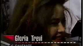 Gloria Trevi en la presentación a medios de "El Súper Calendario De La Trevi '96" (1995)
