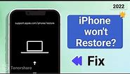 How to Fix iPhone Won't Restore in Recovery Mode 2023 (No Data Loss)