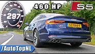 460HP AUDI S5 B9 Sportback | 0-297km/h SOUND & TOP SPEED POV by AutoTopNL
