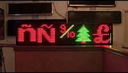 3 Color Slim LED Sign - IR remote controller - the variety of Symbols & Animated Icons