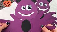 Handprint Bat Craft For Kids