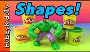 Hulk Smashes PLAY-DOH SHAPES by HobbyKidsTV