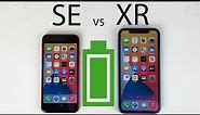 iPhone XR vs iPhone SE 2020 Battery Life DRAIN Test