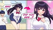 [RomCom] Saw the inside of prettiest girl in school's skirt and got invited to her place [Manga Dub]