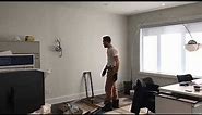 Time-Lapse How to install 75 inch TV alone