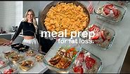 EASY MEAL PREP FOR WEIGHT LOSS | quick & healthy recipes for the week
