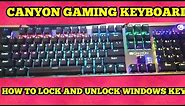 Lock and Unlock Windows (Start) Key on Canyon Gaming Keyboard