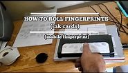 How to roll fingerprints (ink card)