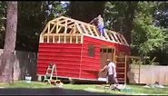 10x18 Loft Barn Construction Time-lapse