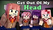 "GET OUT OF MY HEAD" song by TryHardNinja | DDLC Minecraft Music Video | 3A Display