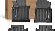 LASFIT Floor Mats Fit for Toyota Camry 2018-2024, FWD Only (Not Fit for Hybrid or AWD), Custom Fit TPE All Weather Floor Liners 1st & 2nd Row Car Mats, Black