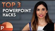3 PowerPoint HACKS for INSTANT Improvement (incl. Morph between Shapes)