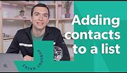 How to Add Contacts to a List in HubSpot