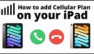 How to add cellular plan on your iPad#How to activate an eSIM on your iPad#how to configure an eSIM