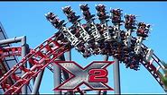 X2 Review | Six Flags Magic Mountain's Insane Prototype 4th Dimension Roller Coaster