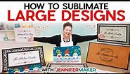 How to Sublimate LARGE Designs | 5 Sublimation Doormats Tested!