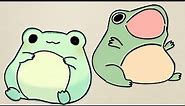 easy drawing | cute frog drawing | filfel drawings