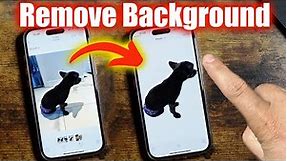 How To Remove Background From iPhone Photos - iPhone Photo Cutout
