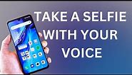 How to use voice commands to take picture and videos on Android phone | phone camera shutter