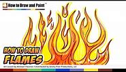 How to Draw Flames - Graffiti Fire Drawing Lesson - Art for Kids MAT