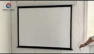 Home electric projector screen, Remote control automatic lifting