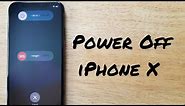 How to power off iPhone X XS 10
