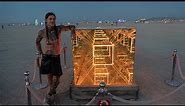 “Tesseract” Burning Man Art installation by Nicky Alice 2023 Hypercube Infinity Mirror 4th dimension