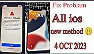 How to Fix | Unable to activate iphone A to Z Problam Fix Full video new OCT 2023