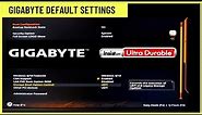 How to Reset Gigabyte Bios to Default || Gigabyte Default Bios Settings