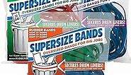 Alliance Rubber 08997 SuperSize Bands, Assorted Large Heavy Duty Latex Rubber Bands - 24 Count(Pack of 1), includes 8 bands of each size (12", 14", 17") in resealable bag