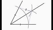 Angle Bisectors 1 - Bisecting an Angle with ruler and compasses only