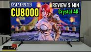 SAMSUNG CU8000 Smart TV 4K Crystal: REVIEW COMPLETA EN 5 MINUTOS