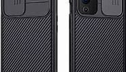 Mangix OnePlus 9 Case with Camera Cover,OnePlus 9 Slim Fit Thin Polycarbonate Protective Shockproof Cover with Slide Camera Cover, Upgraded Case for OnePlus 9 (Black)