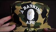 Bathing Ape (BAPE) 1st Camo Yellow Fitted Cap Unboxing from New Era!