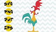 Hei hei svg free, cock svg, moana svg free, instant download, hei hei cut file, free svg cutting files, silhouette, vector, png, eps, dxf 0078