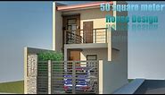 House Design: 50 square meter lot